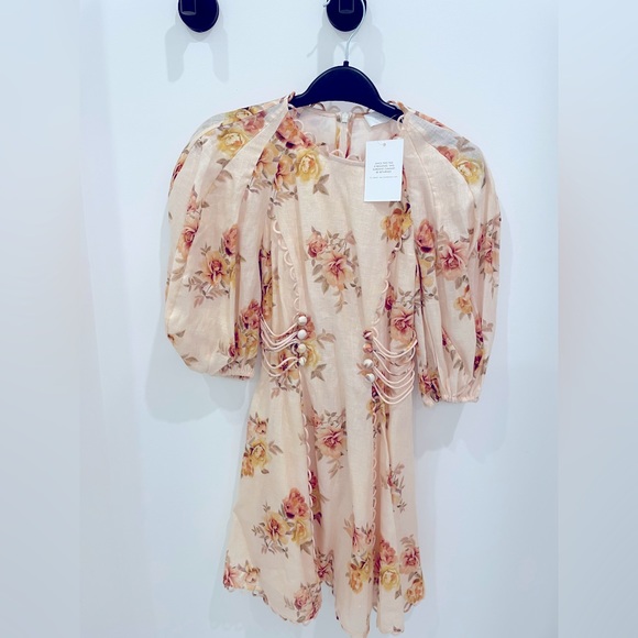 Zimmermann rosa laced mini dress (brand new, size 0p) - Picture 4 of 4